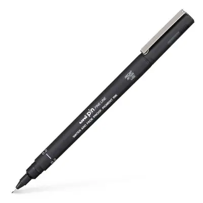 روان‌نویس راپید مشکی 0.2 Uniball PIN02-200S